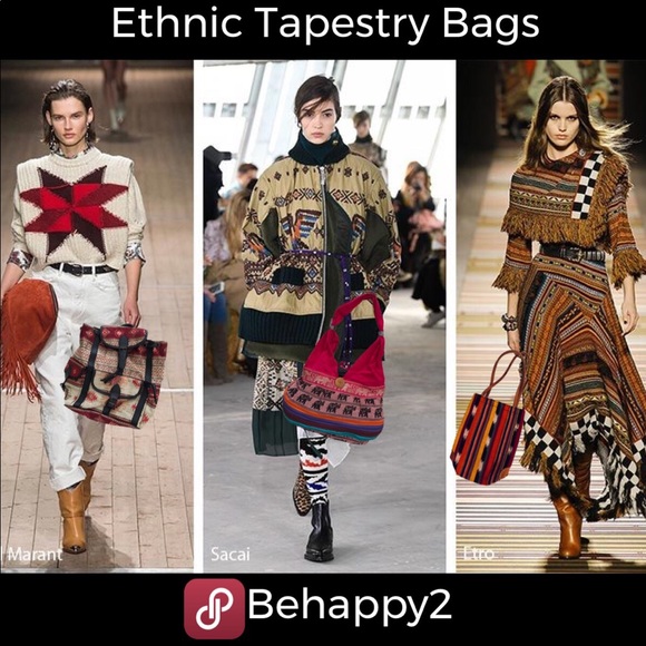 Beautiful Boho Chic Turkish Tapestry Backpack - Picture 2 of 7